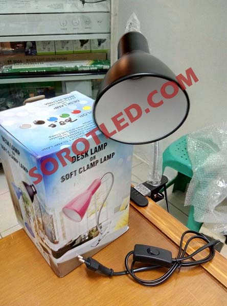 Lampu Meja E27 Model Jepit Fleksible